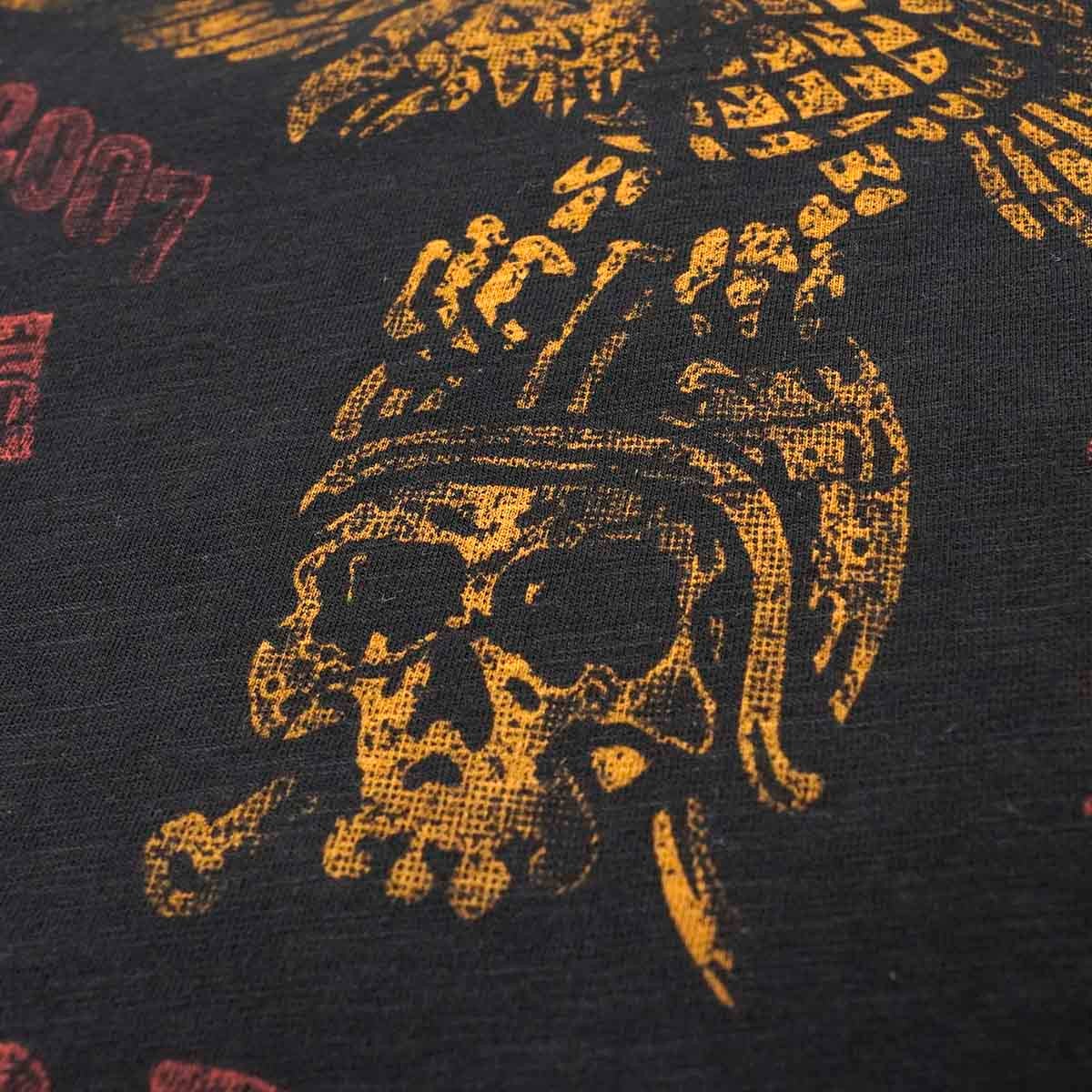 ROKKER｜ルーズ ヘッド メンズ Tシャツ｜トップス｜ブラック