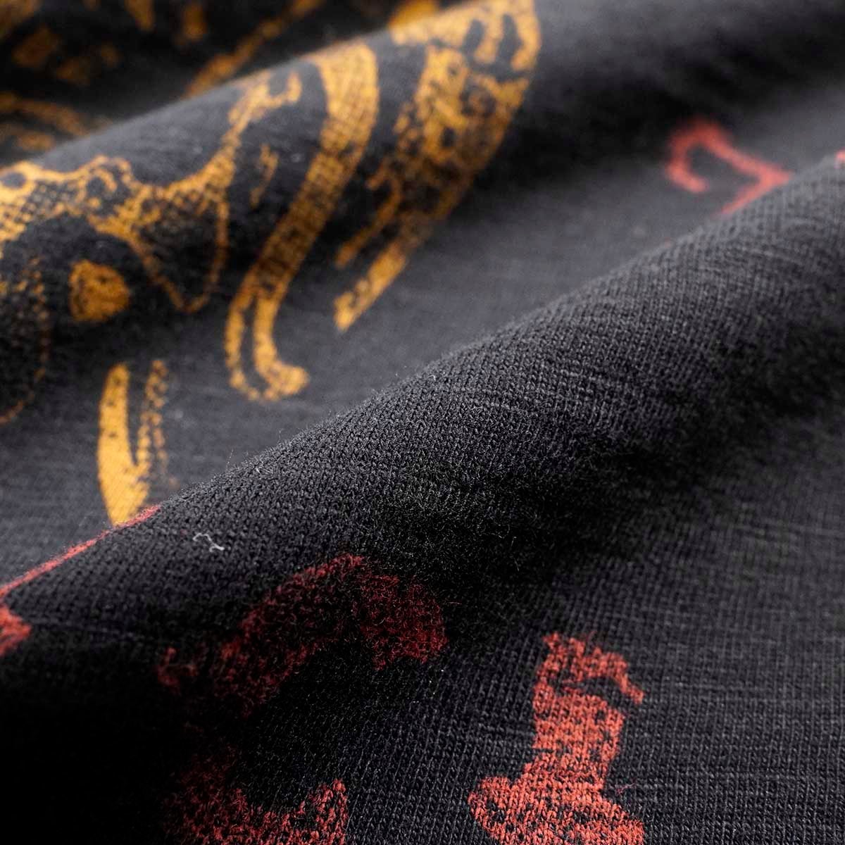 ROKKER｜ルーズ ヘッド メンズ Tシャツ｜トップス｜ブラック