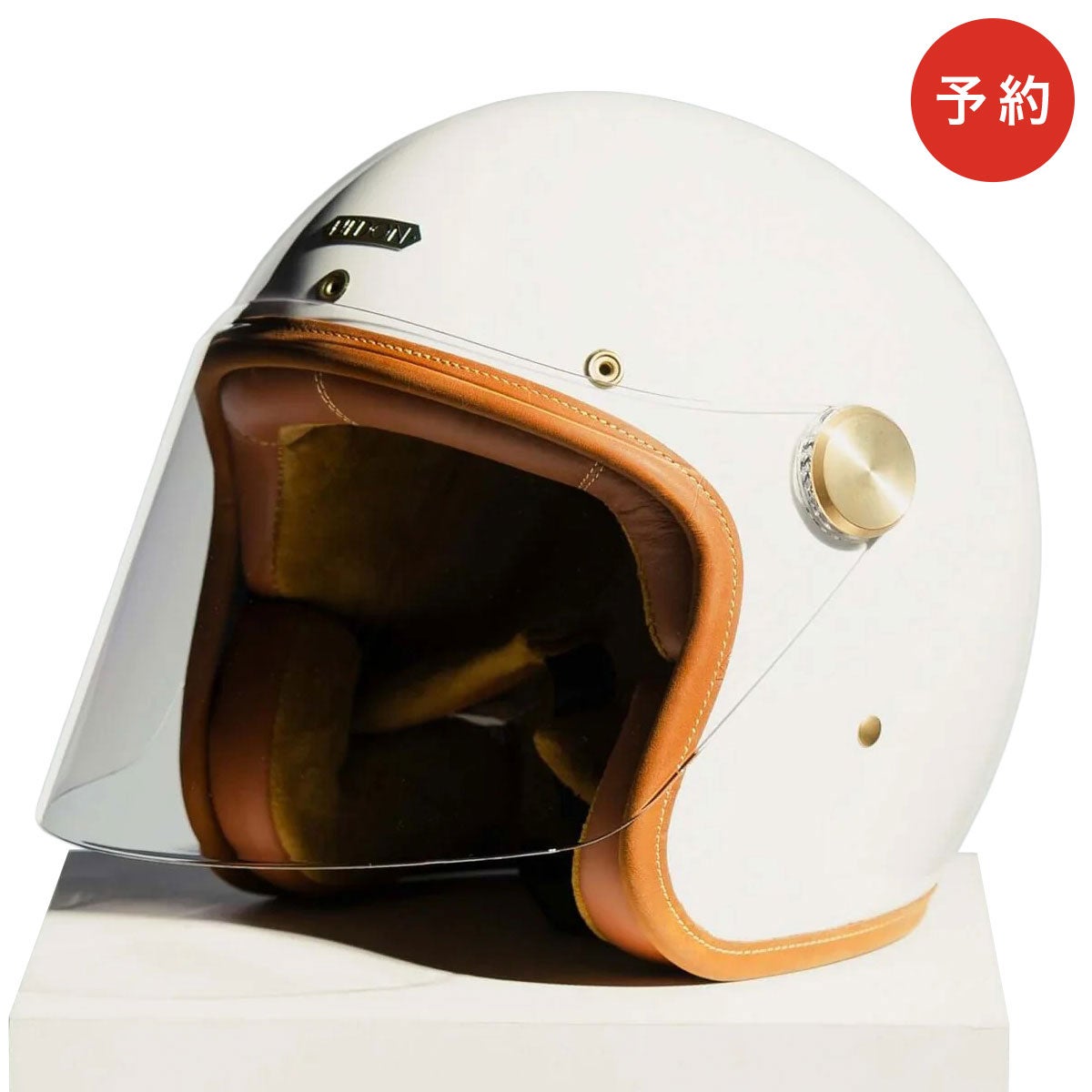 CHOPPERS ジェットヘルメット クリーム色 ヘドニスト クリーム オープンフェイス ヘルメット | モトーリモーダ