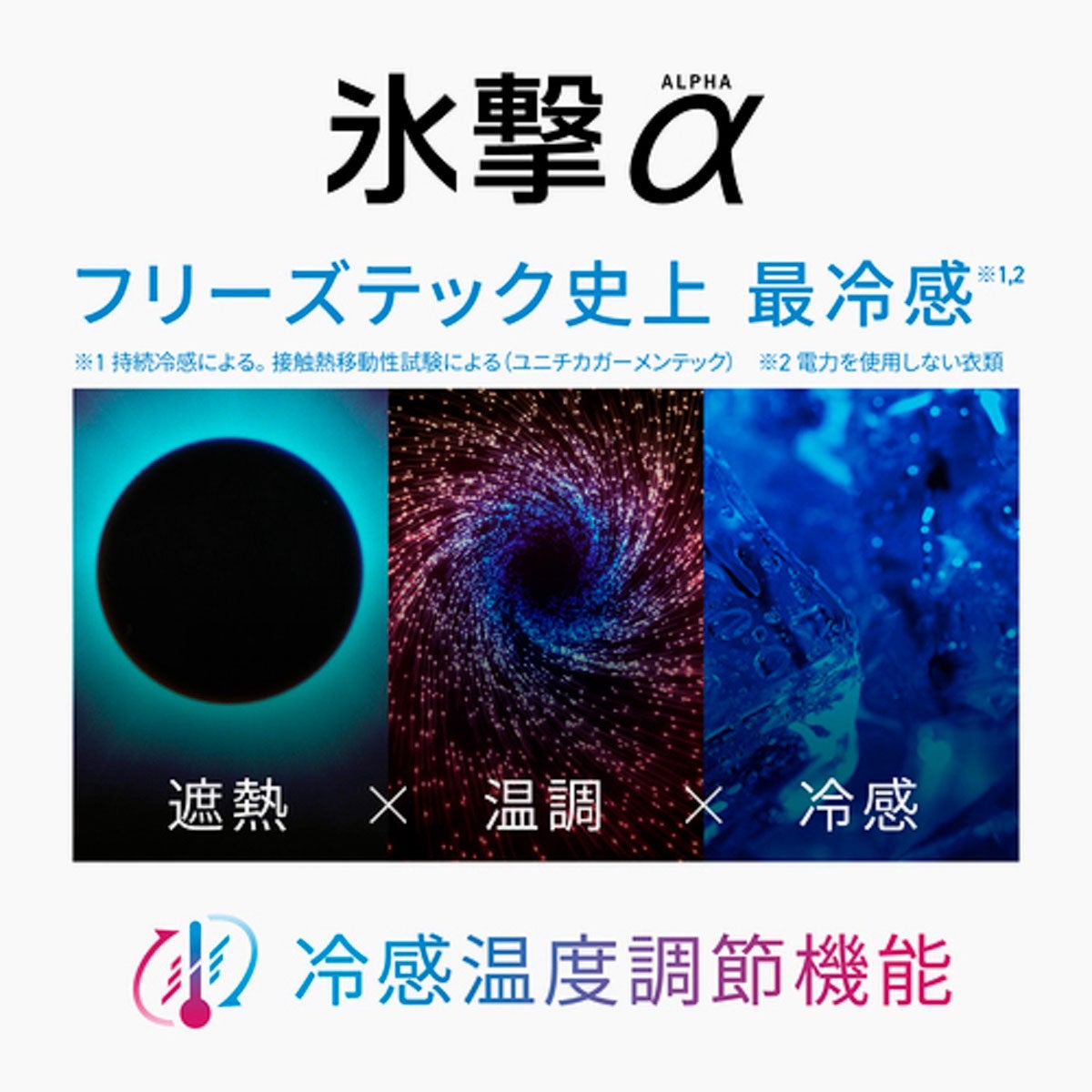 FREEZE TECH｜氷撃α 冷感アームカバー サムホールタイプ ロングタイプ 両腕用 White Black LIDEF FREEZE TECH｜雑貨