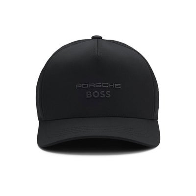 HUGO BOSS｜Porsche x BOSS ツイル キャップ ロゴディテール｜帽子｜ブラック