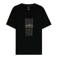 HUGO BOSS｜Porsche x BOSS シルケットコットン Tシャツ リフレクターグラフィック｜ウェア｜ブラック