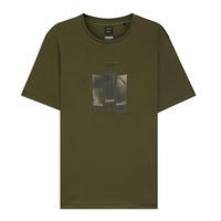 HUGO BOSS｜Porsche x BOSS シルケットコットン Tシャツ リフレクターグラフィック｜ウェア｜グリーン