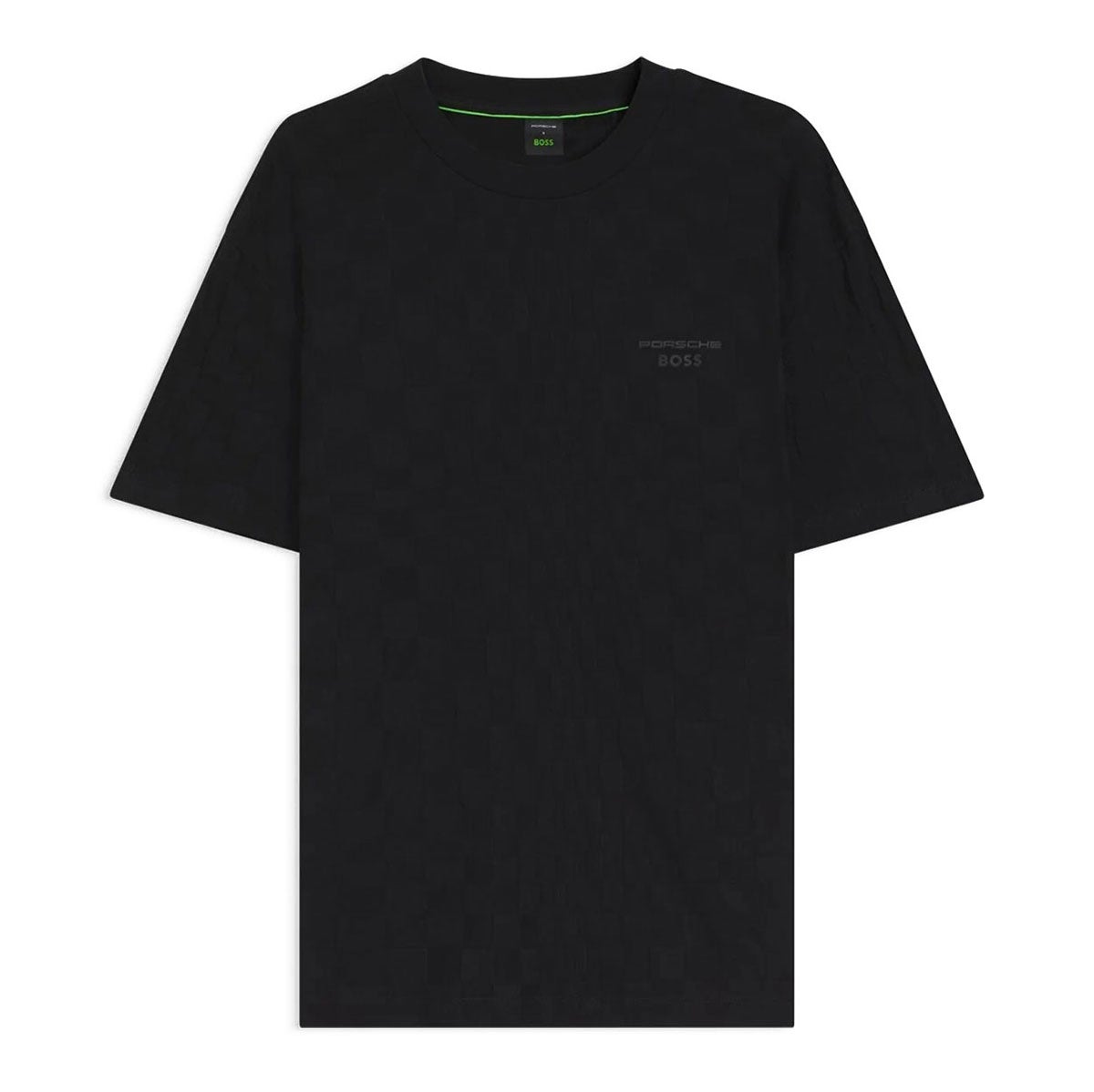 HUGO BOSS｜Porsche x BOSS ジャカードパターン コットン Tシャツ｜ウェア