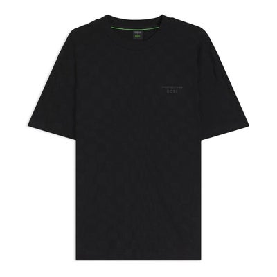 HUGO BOSS｜Porsche x BOSS ジャカードパターン コットン Tシャツ｜ウェア