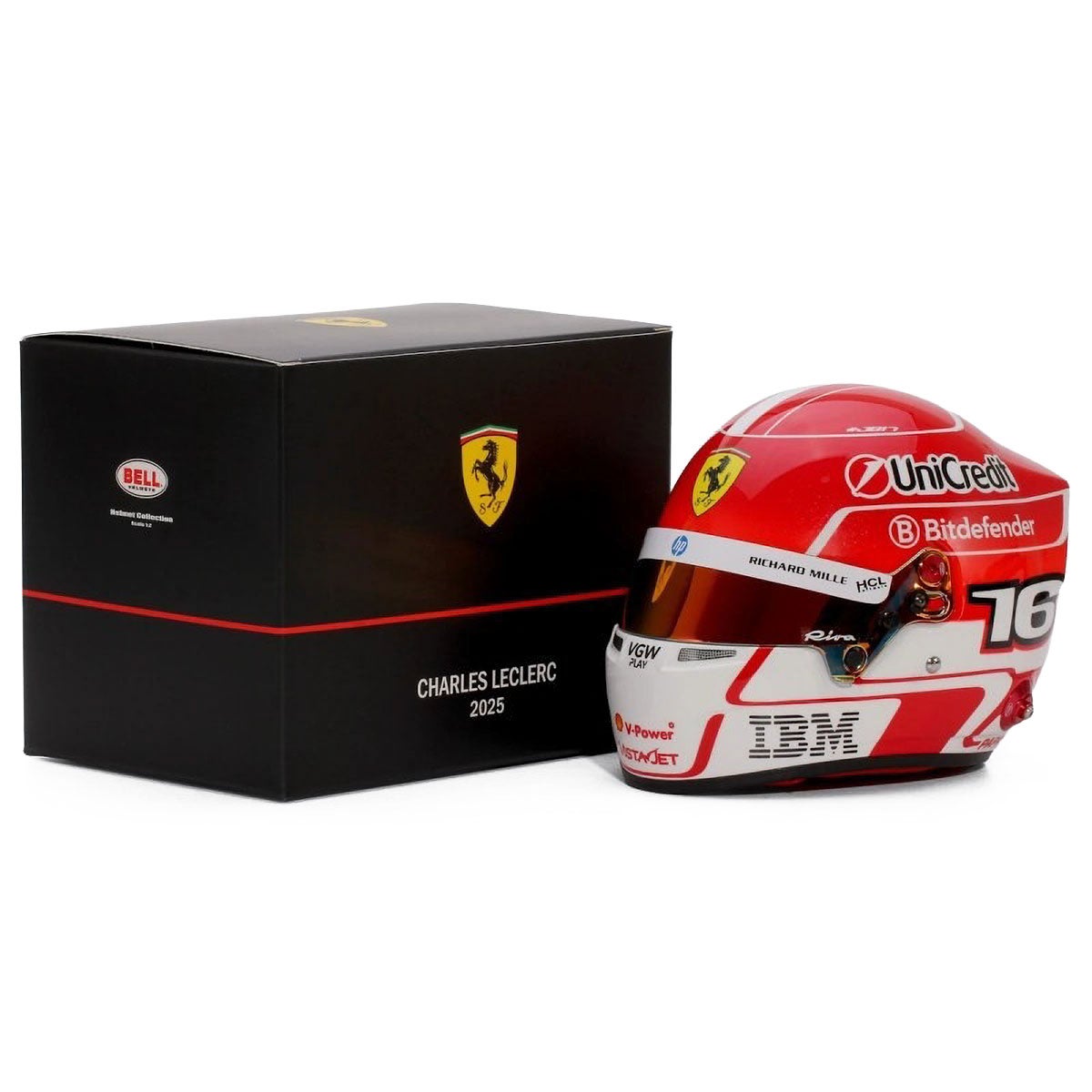 Ferrari｜BELL 1/2スケール シャルル・ルクレール 2025 ヘルメット｜模型