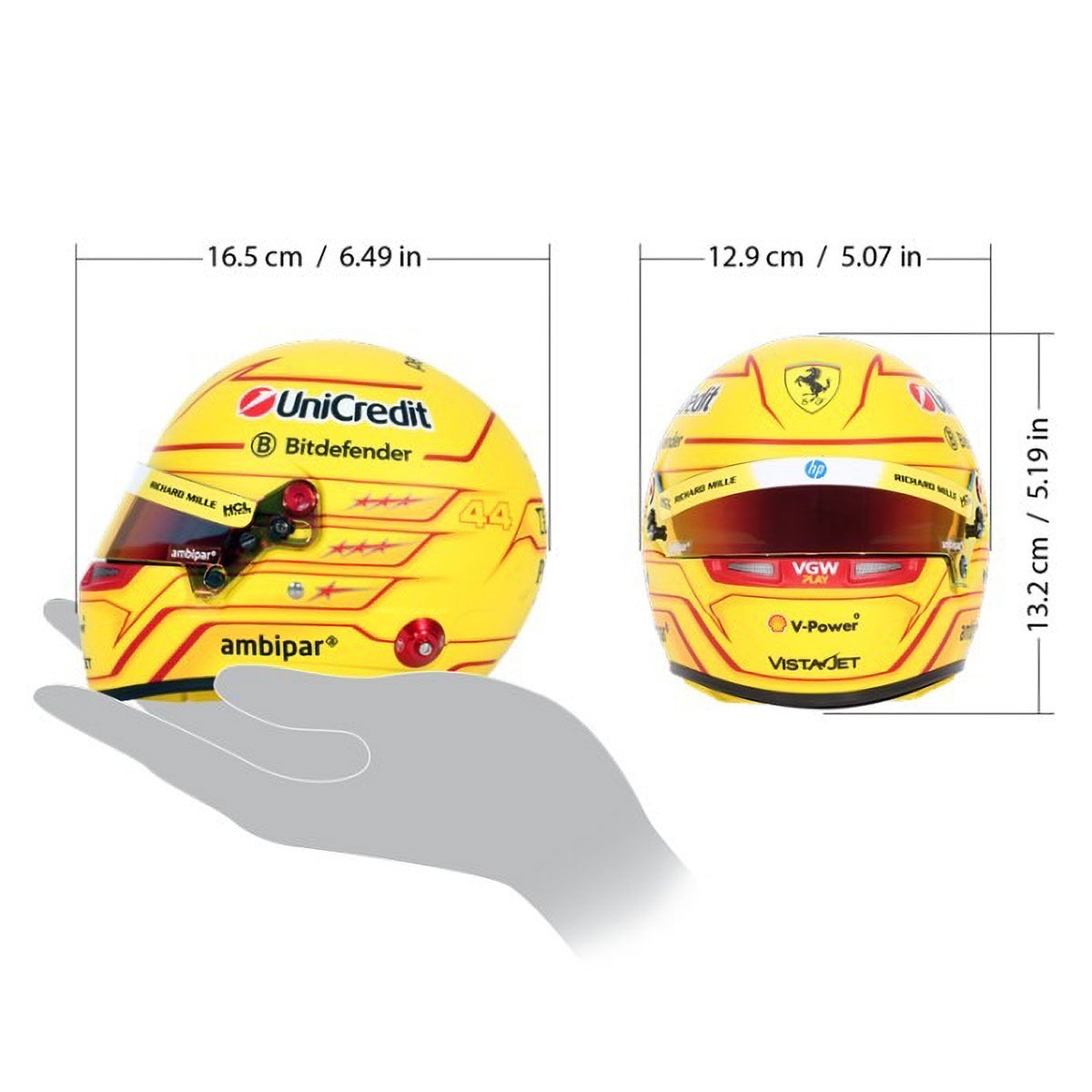 Ferrari｜BELL 1/2スケール ルイス・ハミルトン 2025 ヘルメット｜模型