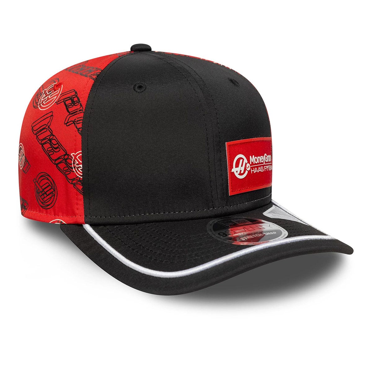 Haas F1 Team｜ハース F1 チーム New Era 9SEVENTY ジャパン ストレッチス スナップ キャップ｜帽子｜ブラック