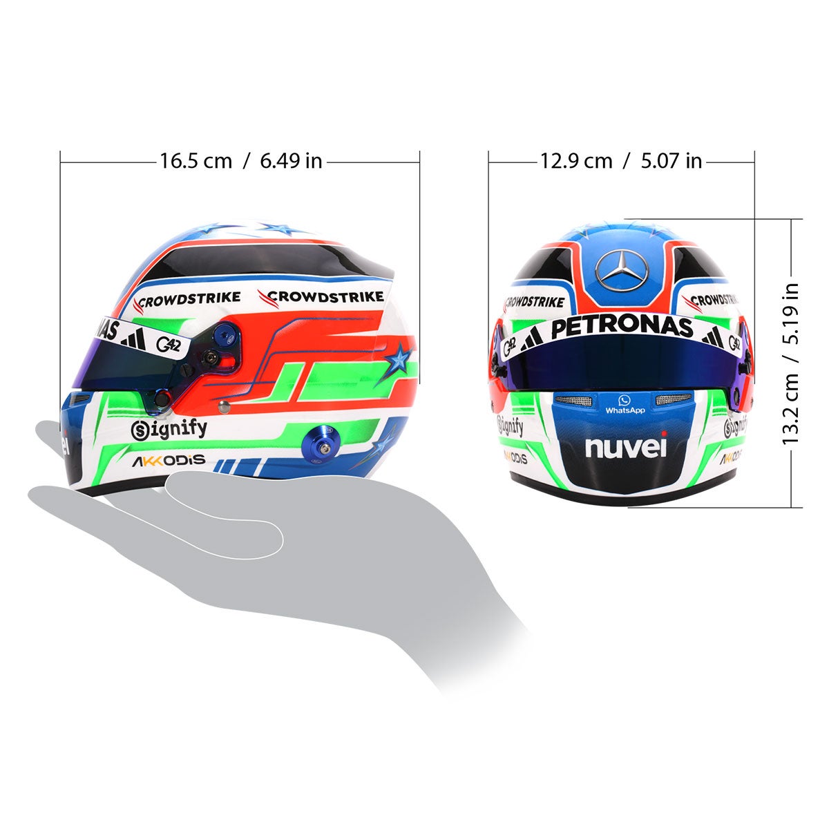 Mercedes Benz｜BELL 1/2スケール キミ・アントネッリ 2025 ヘルメット｜模型