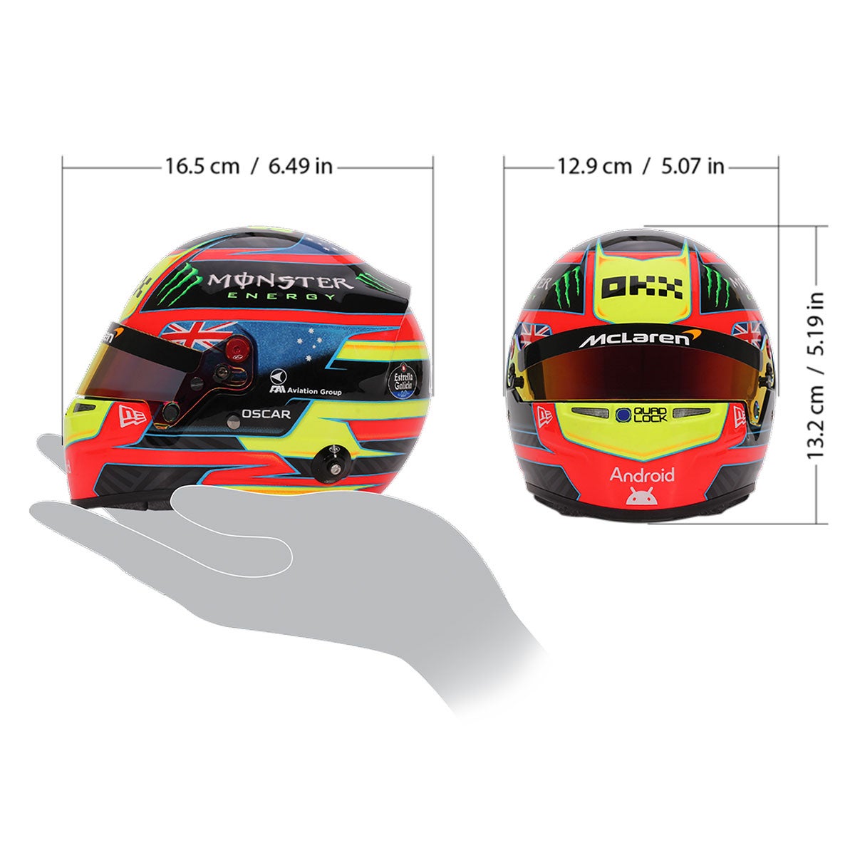 McLaren｜BELL 1/2スケール オスカー・ピアストリ 2025 ヘルメット｜模型