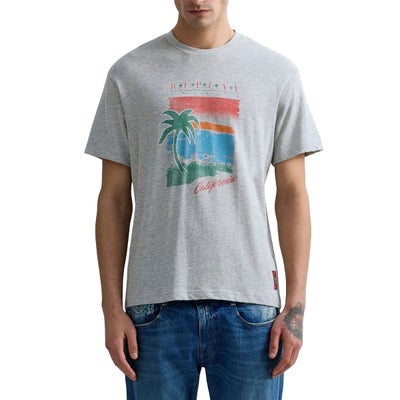 REPLAY｜カリフォルニア プリント ジャージー Tシャツ｜トップス