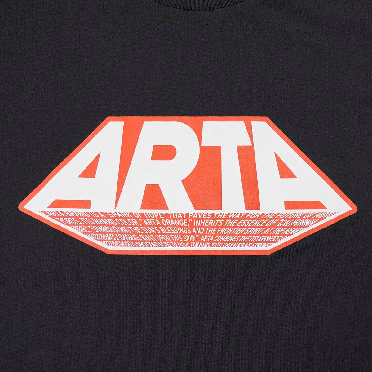 ARTA｜タイポグラフィー 02 DRY T-SH｜ウェア｜ブラック