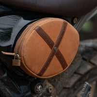 Trip Machine｜スクランブラー エッグ サイドパネルバッグ for トライアンフ スクランブラー400X / XC｜バッグ｜ヴィンテージタン