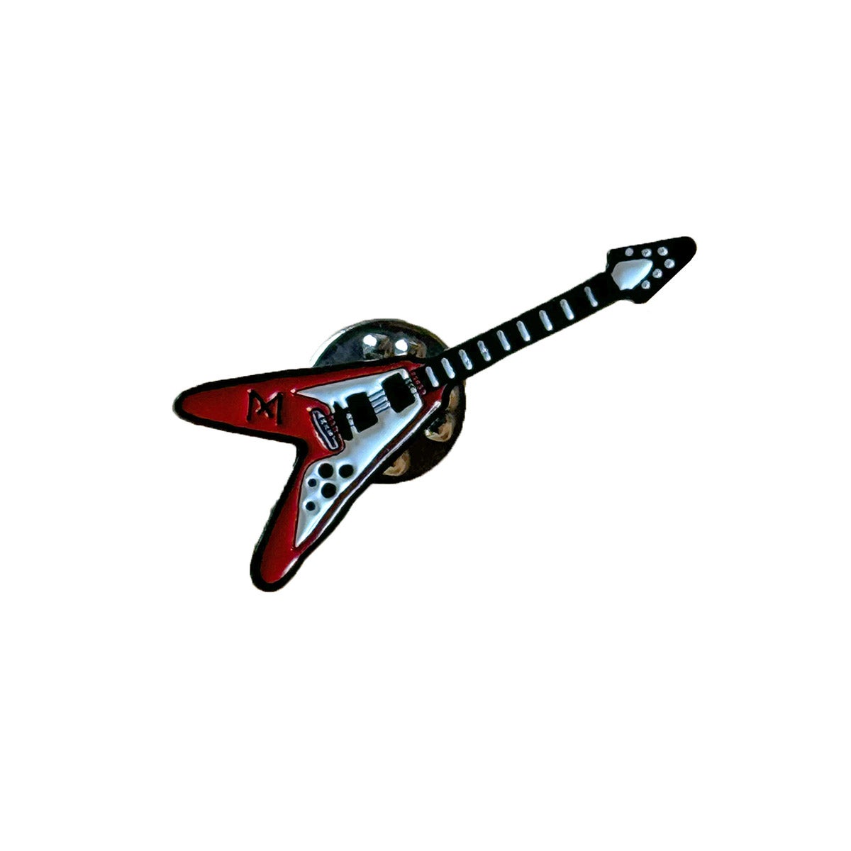 Maria Riding Company｜ラペルピン - マリア・フライングVギター - ブラックニッケル｜雑貨