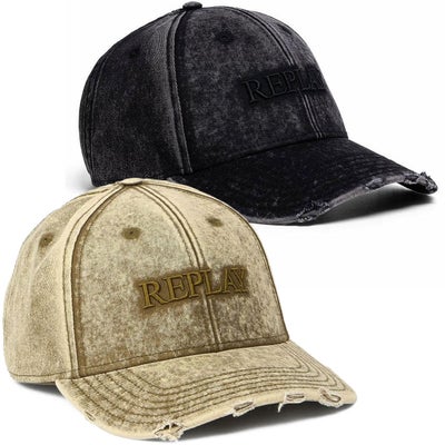REPLAY｜ダメージ ロゴ キャップ｜帽子