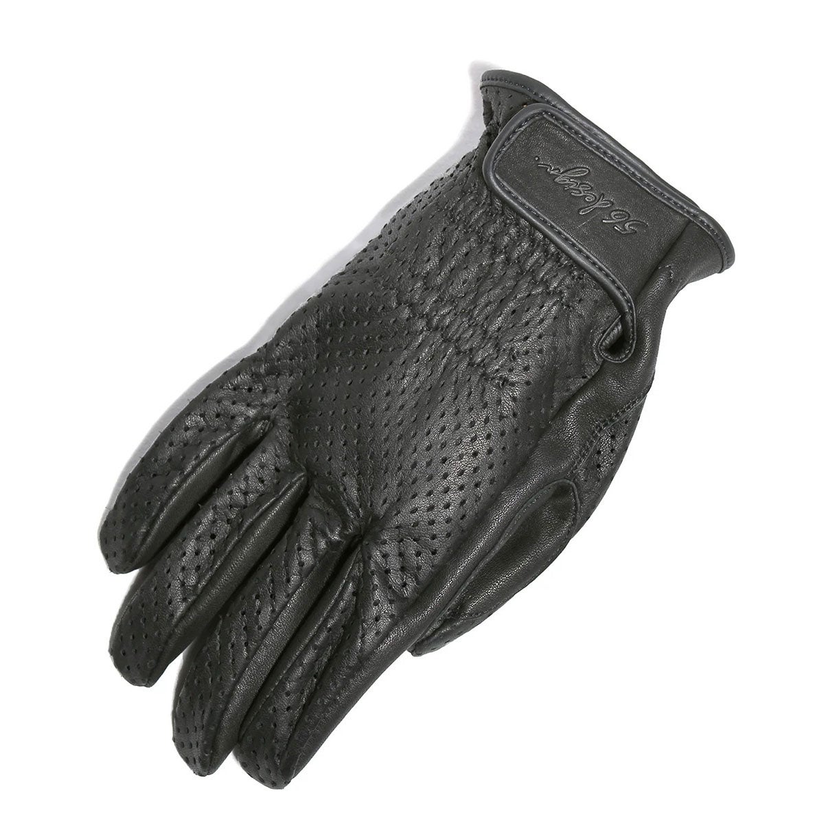 56design｜シグネチャー パンチングレザーグローブ｜サマー｜ブラック