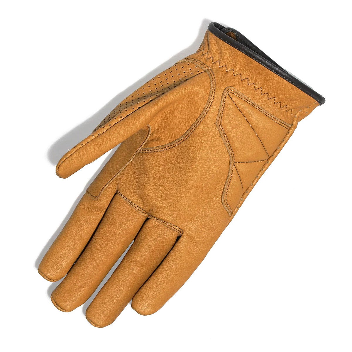 56design｜シグネチャー パンチングレザーグローブ｜サマー｜キャラメル