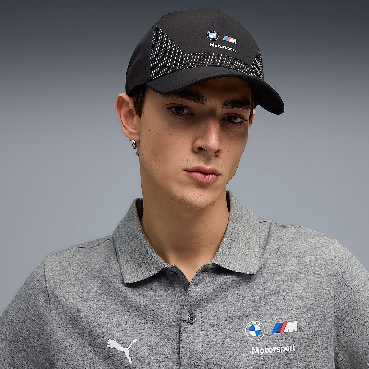 BMW PUMA｜BMW MMS ベースボール キャップ｜帽子｜ブラック｜モデル着用
