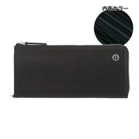 neuinteresse｜坪井 翔 長財布 L字ファスナー neu-012 Neu interesse FirST｜財布｜ブラック×グリーン
