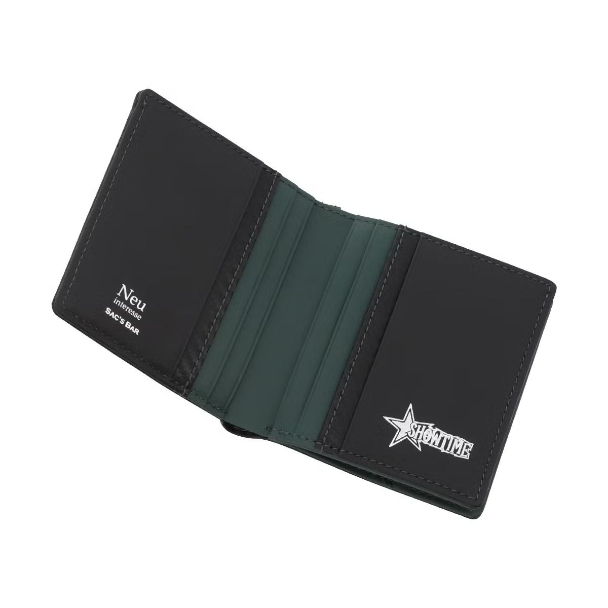 neuinteresse｜坪井 翔 二つ折り財布 neu-015 Neu interesse FirST｜財布｜ブラック×グリーン