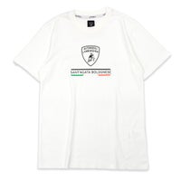 Lamborghini｜ランボルギーニ スウィンガー メンズ　シールド　シャツ｜Tシャツ｜ホワイト