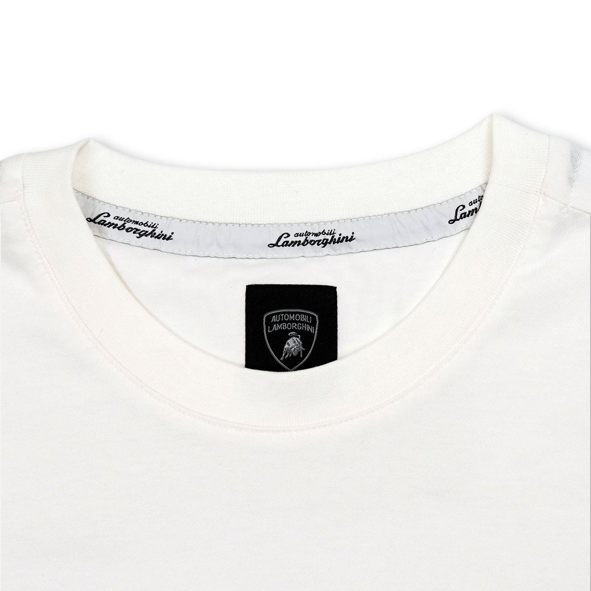 Lamborghini｜ランボルギーニ スウィンガー メンズ　シールド　シャツ｜Tシャツ｜ホワイト