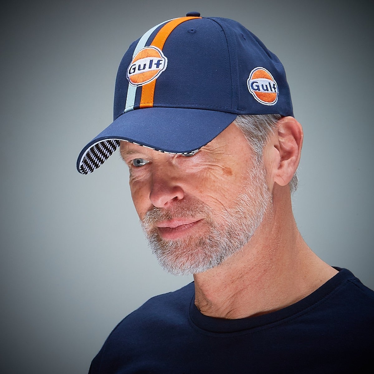 GULF｜ビヨンド リミッツ キャップ｜帽子｜ネイビー｜モデル着用