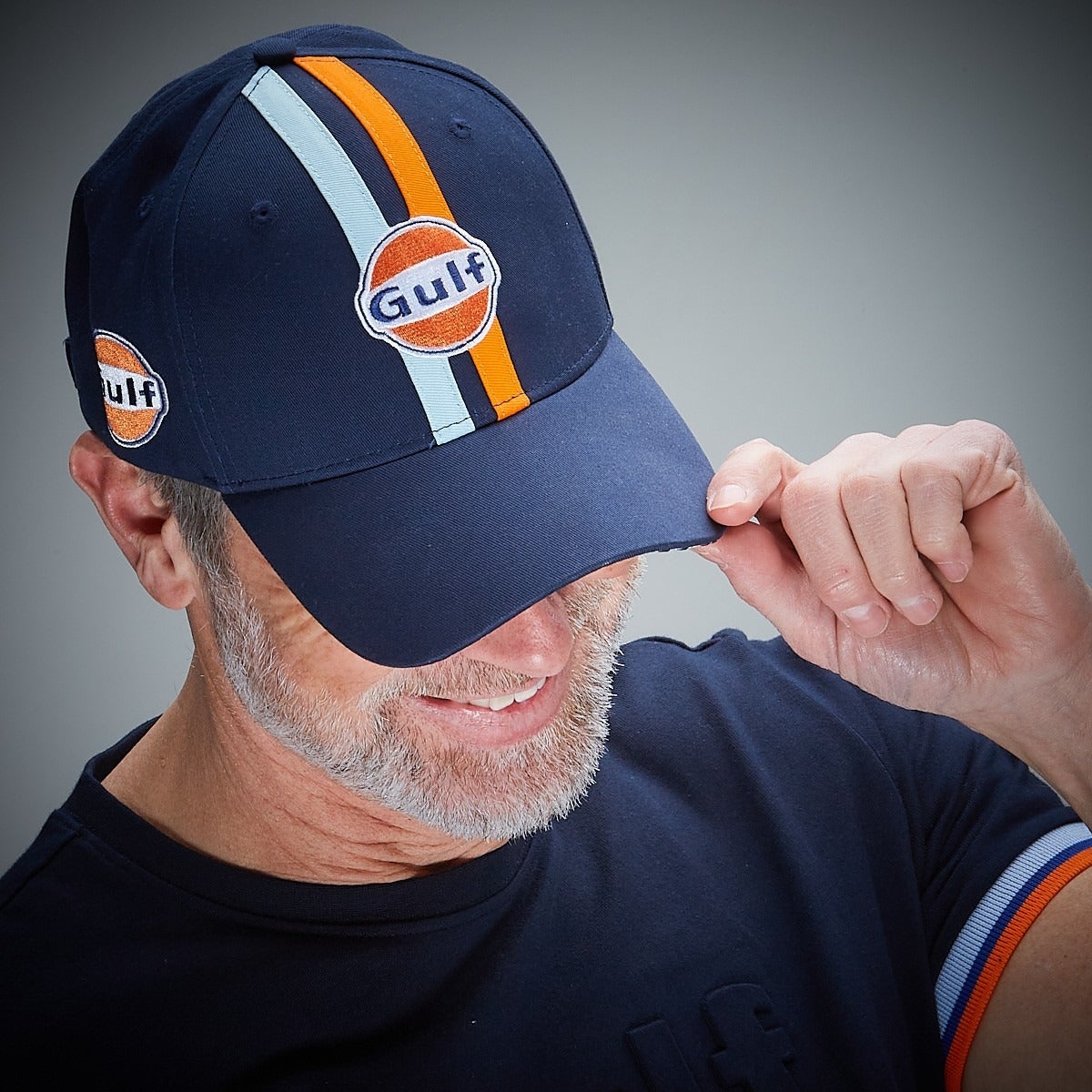GULF｜ビヨンド リミッツ キャップ｜帽子｜ネイビー｜モデル着用