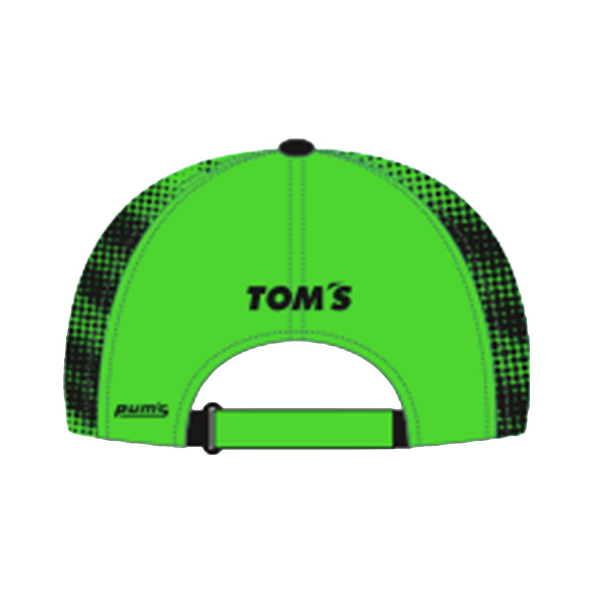 TOM'S｜2026 チームキャップ #37｜帽子｜ブラック×グリーンャップ #37｜帽子