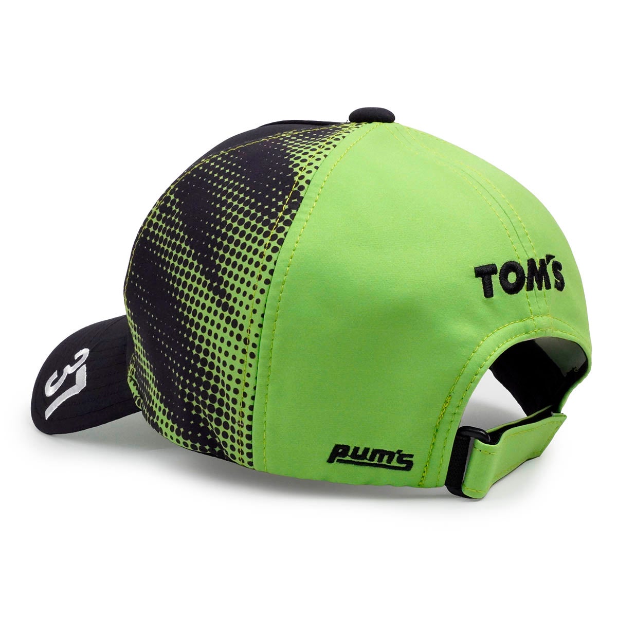 TOM'S｜2026 チームキャップ #37｜帽子｜ブラック×グリーン