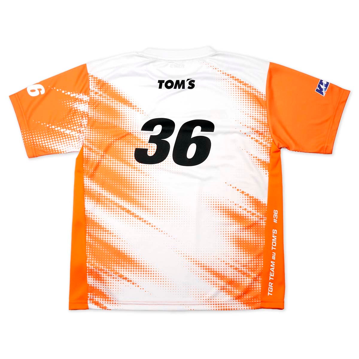 TOM'S｜2026 チームTシャツ #36｜ウェア｜ホワイト×オレンジ