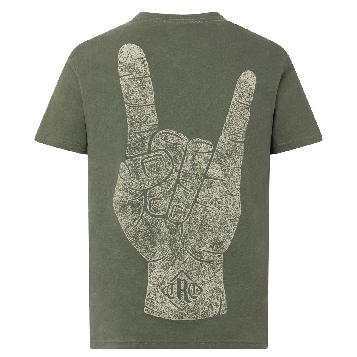 ROKKER｜メタルB メンズ Tシャツ｜トップス｜グリーン