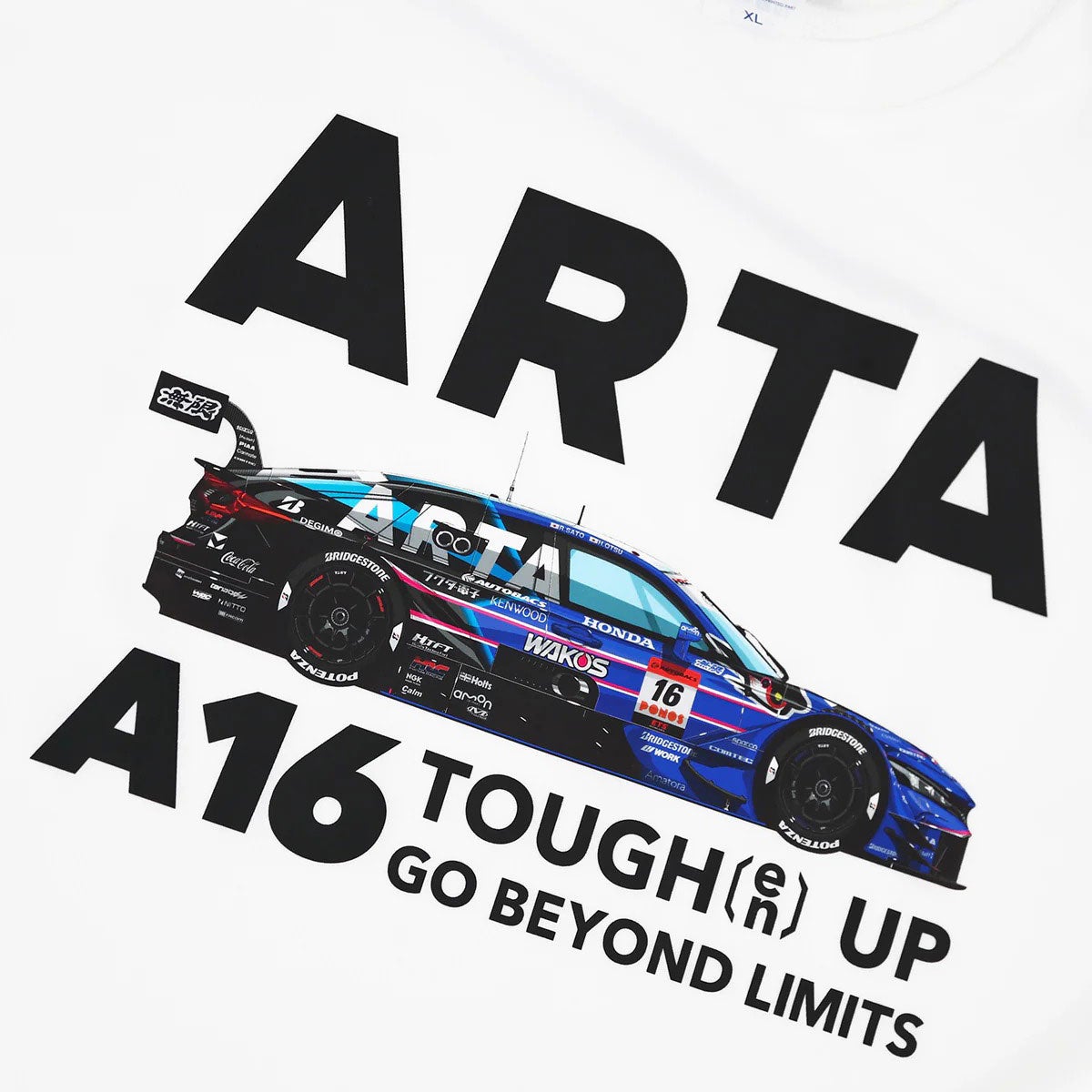 ARTA｜マシン グラフィックス #16 DRY T-SH｜Tシャツ｜ホワイト×ブルー