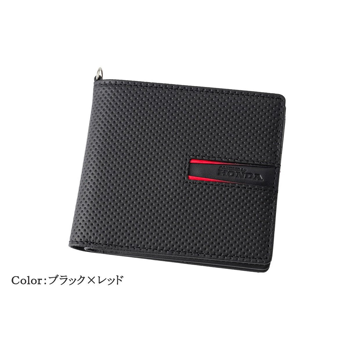 neuinteresse｜二つ折り財布(外BOX小銭入れ付き札入)｜財布｜ブラック×レッド