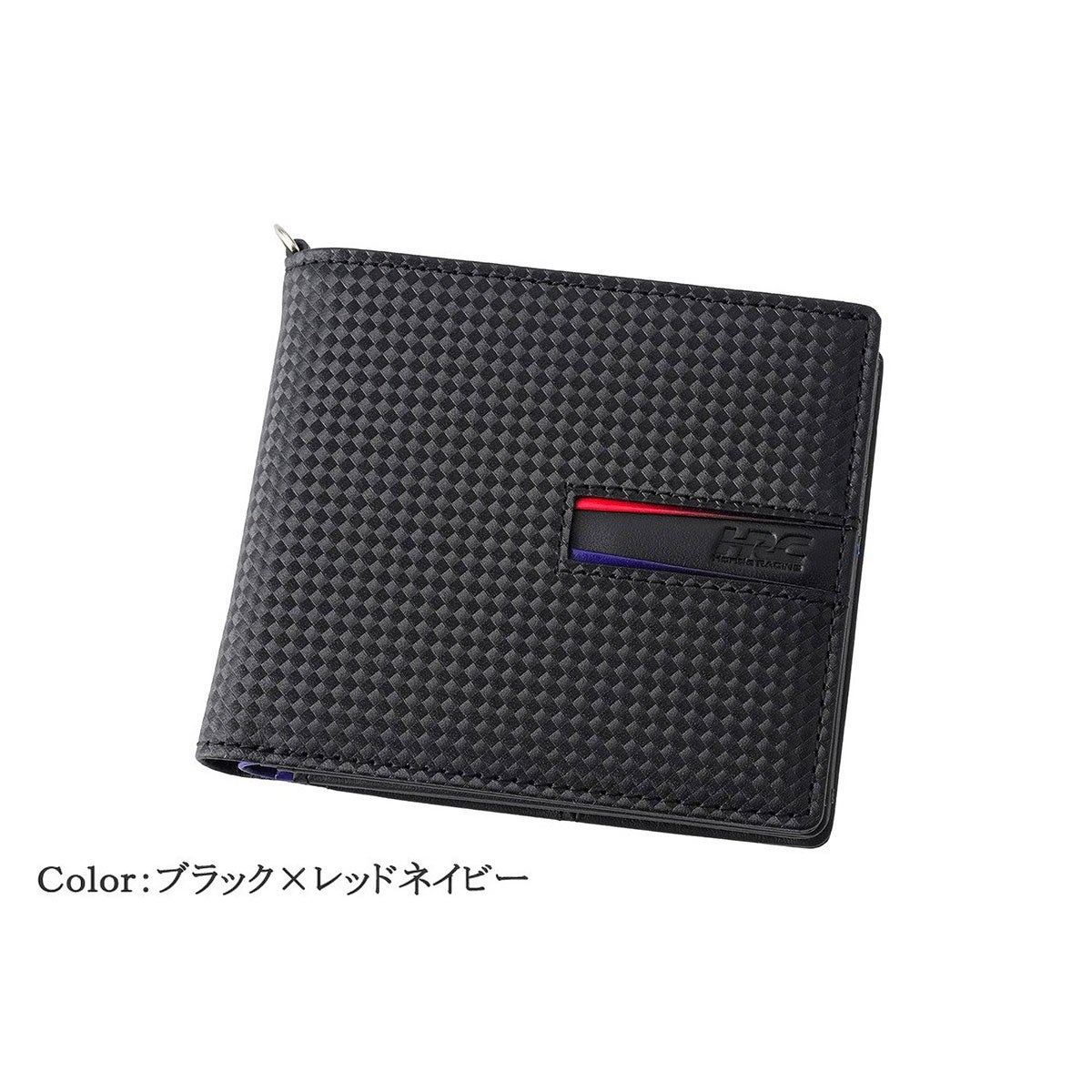 neuinteresse｜二つ折り財布(外BOX小銭入れ付き札入)｜財布｜ブラック×レッドネイビー