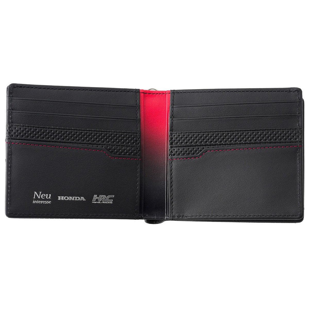 neuinteresse｜二つ折り財布(外BOX小銭入れ付き札入)｜財布｜ブラック×レッド