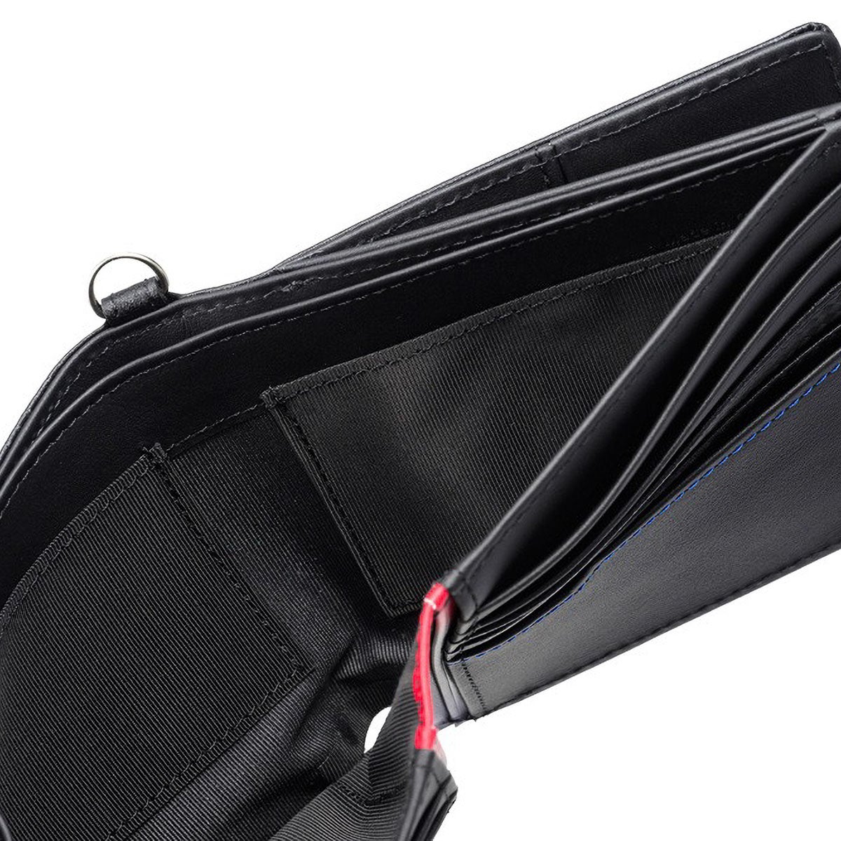 neuinteresse｜二つ折り財布(外BOX小銭入れ付き札入)｜財布｜ブラック×レッドネイビー