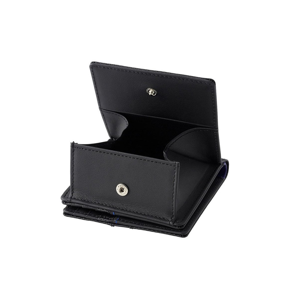 neuinteresse｜二つ折り財布(外BOX小銭入れ付き札入)｜財布｜ブラック×レッドネイビー