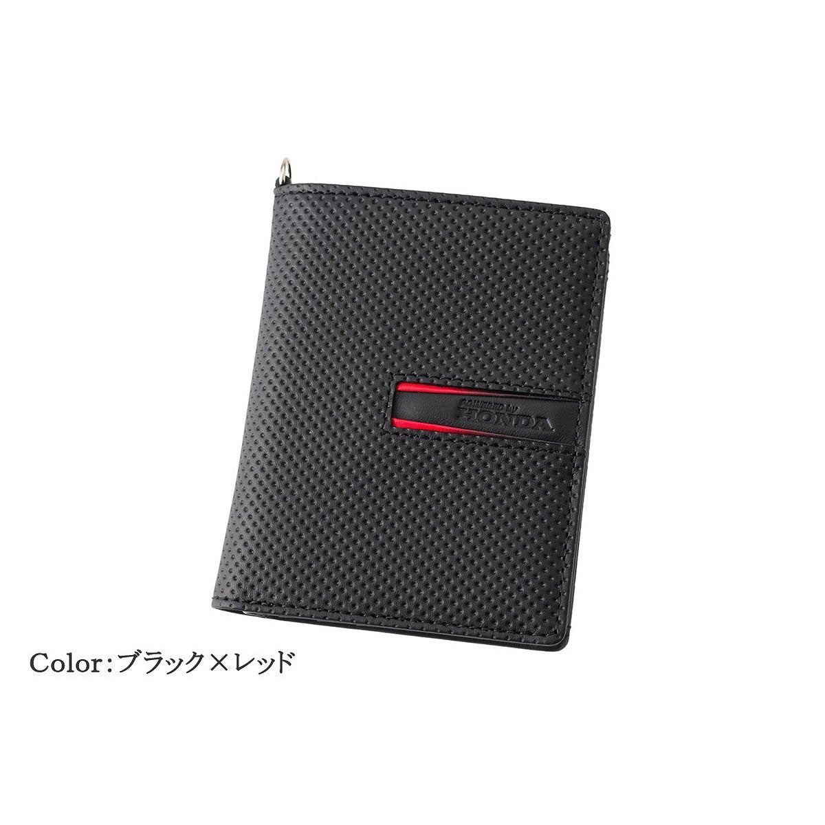 neuinteresse｜コンパクト札入(ＢＯＸ小銭入れ付き札入)｜財布｜ブラック×レッド