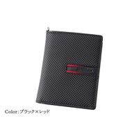 neuinteresse｜コンパクト札入(ＢＯＸ小銭入れ付き札入)｜財布｜ブラック×レッド