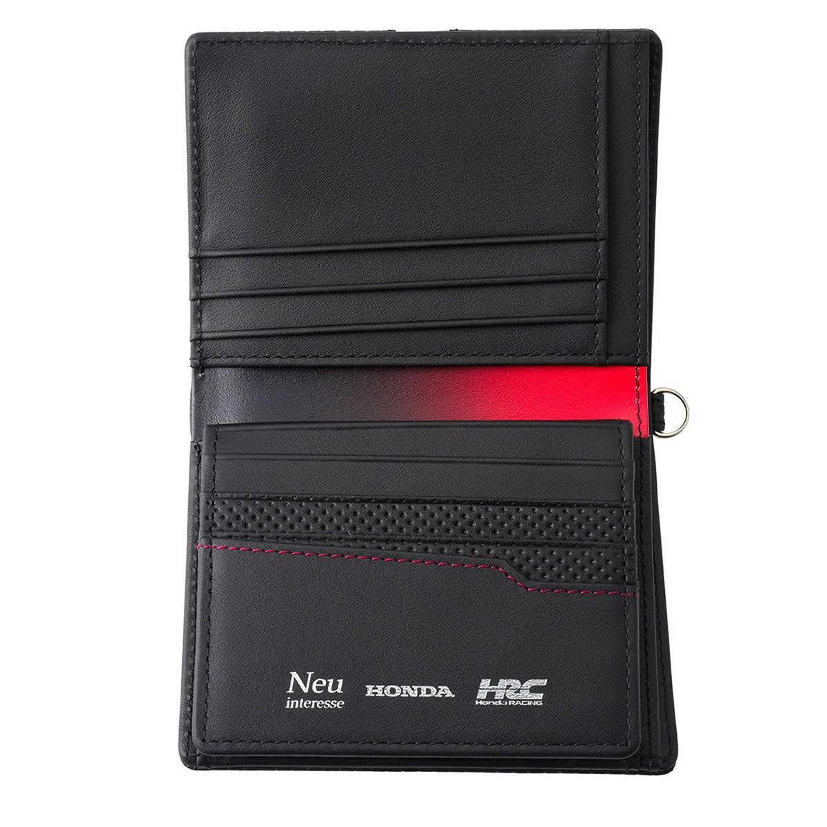 neuinteresse｜コンパクト札入(ＢＯＸ小銭入れ付き札入)｜財布｜ブラック×レッド