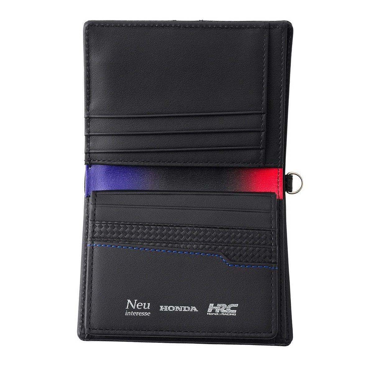neuinteresse｜コンパクト札入(ＢＯＸ小銭入れ付き札入)｜財布｜ブラック×レッドネイビー