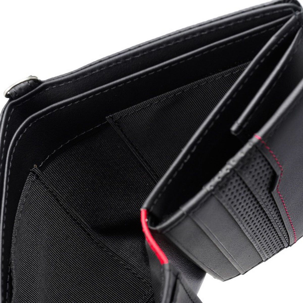 neuinteresse｜コンパクト札入(ＢＯＸ小銭入れ付き札入)｜財布｜ブラック×レッド