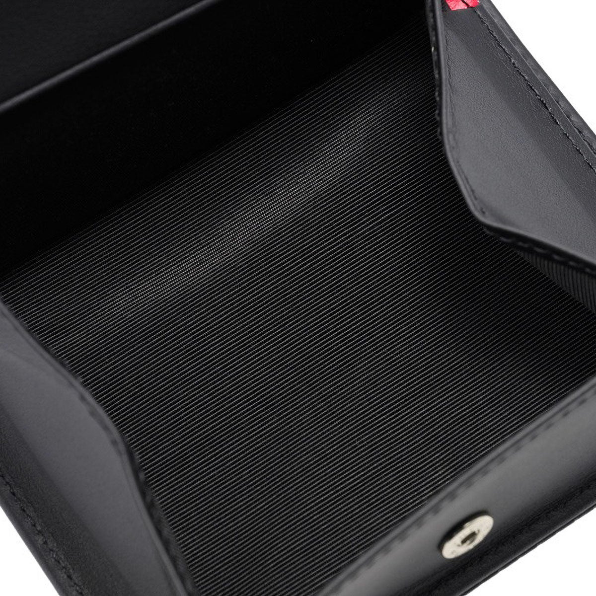 neuinteresse｜コンパクト札入(ＢＯＸ小銭入れ付き札入)｜財布｜ブラック×レッド
