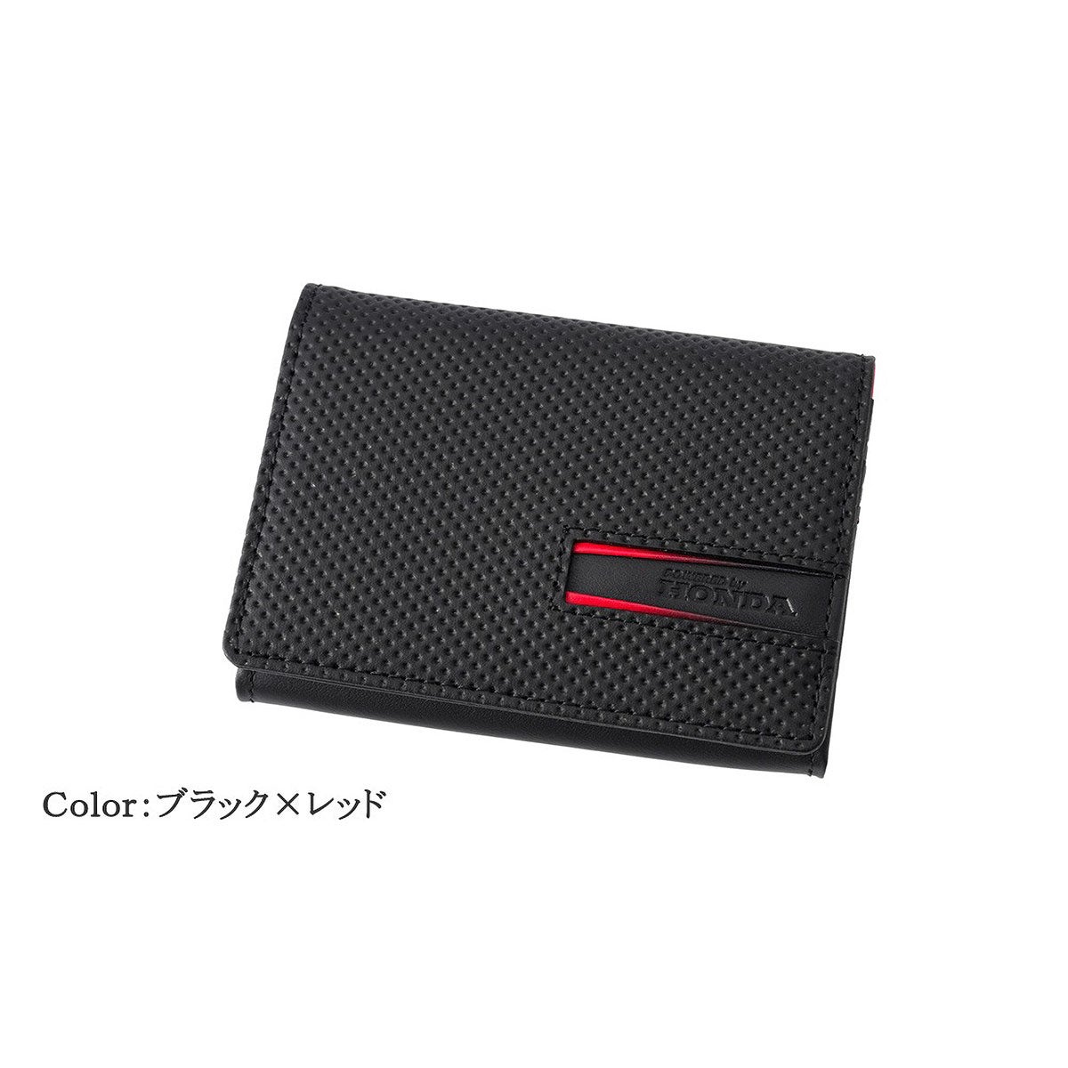 neuinteresse｜名刺入れ(ササマチ)｜財布｜ブラック×レッド