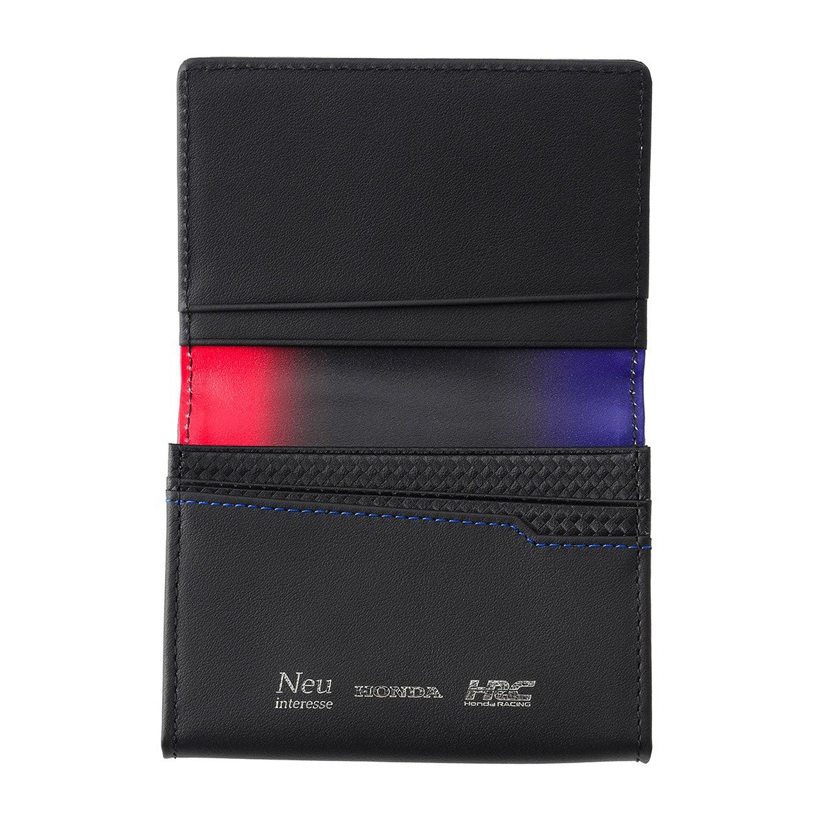 neuinteresse｜名刺入れ(ササマチ)｜財布｜ブラック×レッドネイビー