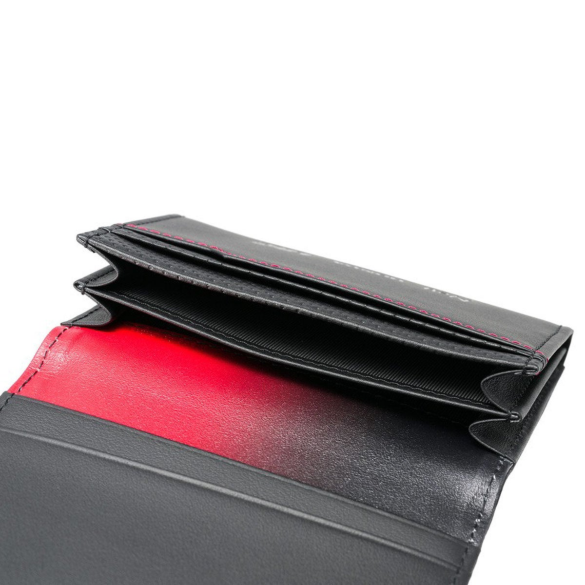 neuinteresse｜名刺入れ(ササマチ)｜財布｜ブラック×レッド