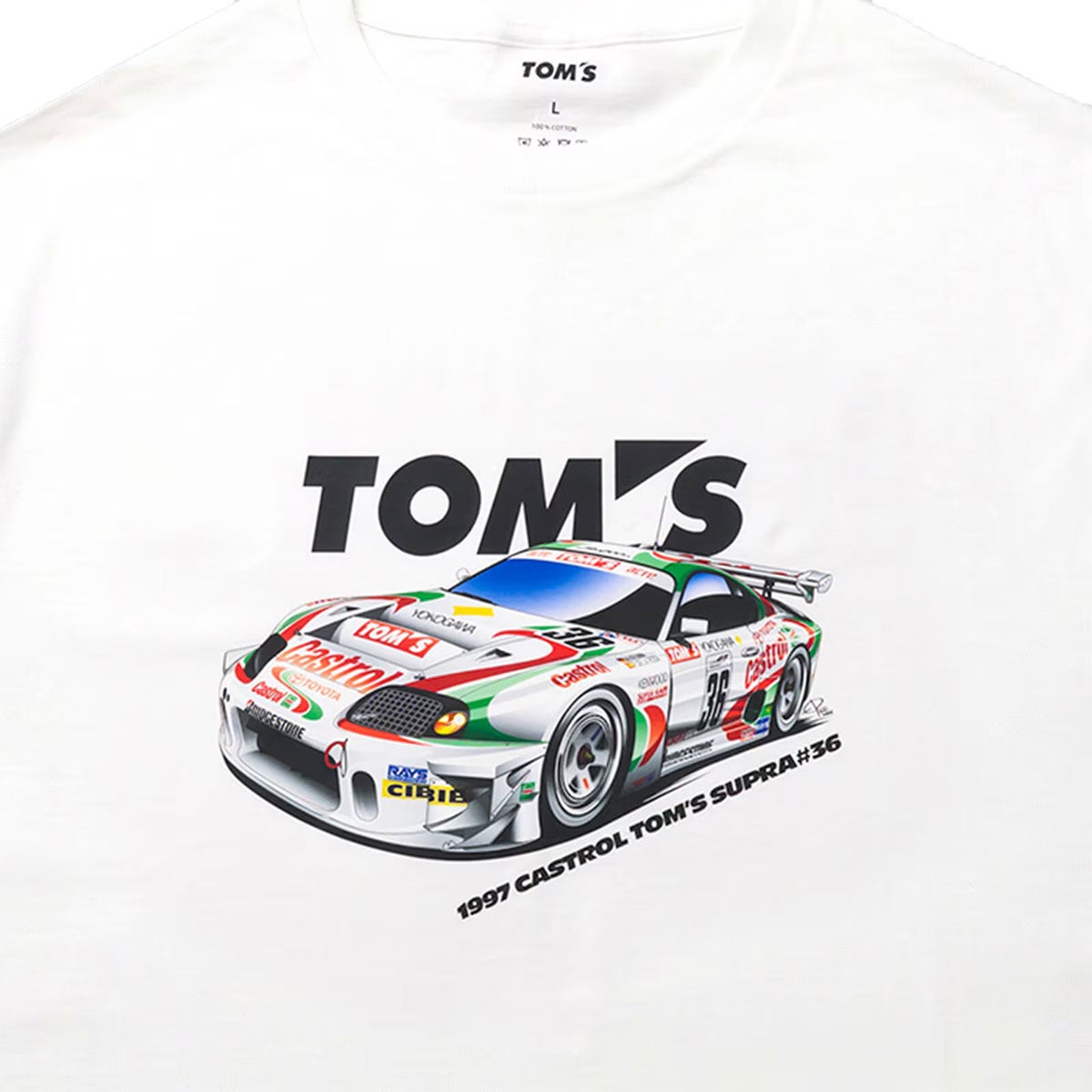 TOM'S｜カストロールスープラデザインTシャツ｜Tシャツ｜ホワイト