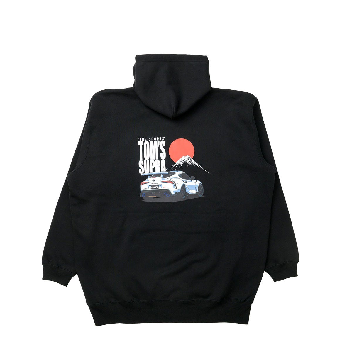 TOM'S｜スープラ富士デザインパーカー｜フーディ｜ブラック