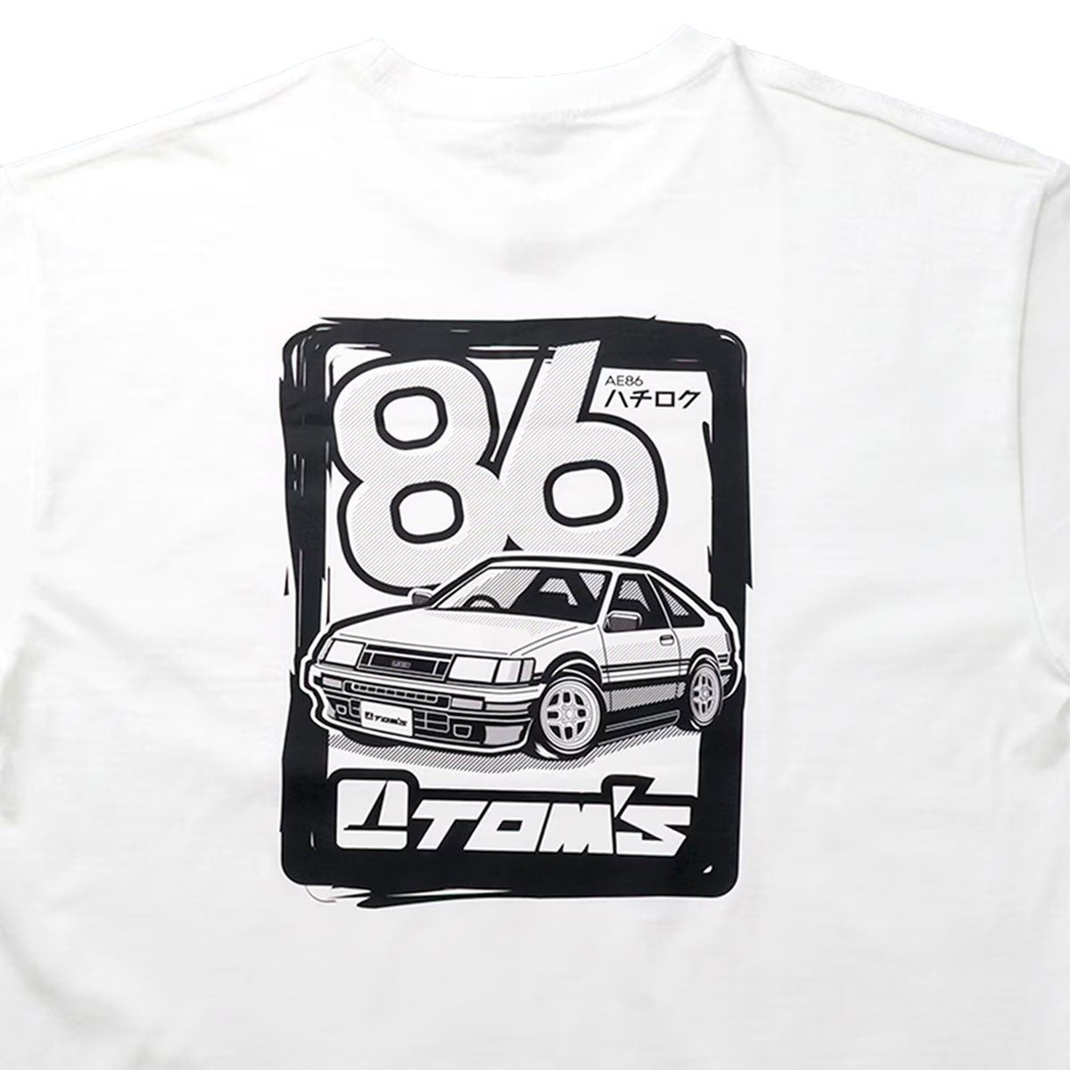 TOM'S｜AE86デザインTシャツ｜Tシャツ｜ホワイト